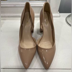Nine West heels, size 8, color Nude